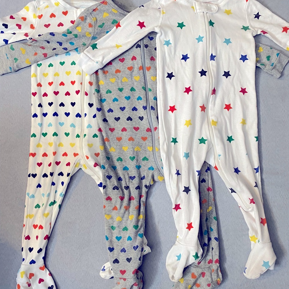 Set of 3 Primary Rainbow Sleepers